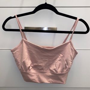 pink tank top